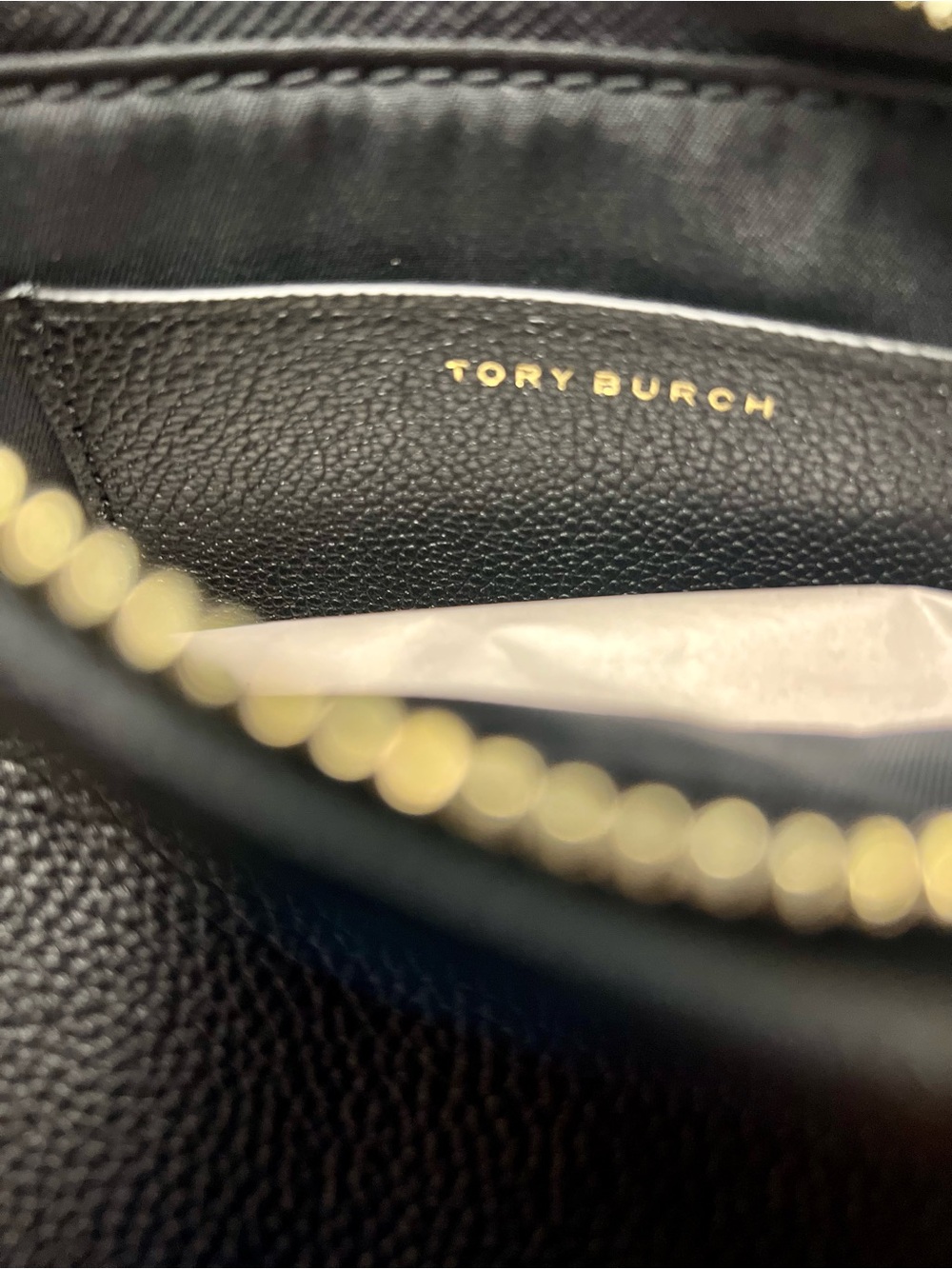 NWT Tory Burch Black Pebbled Leather Mini Tote Crossbody Style 176875 - Picture 9 of 13